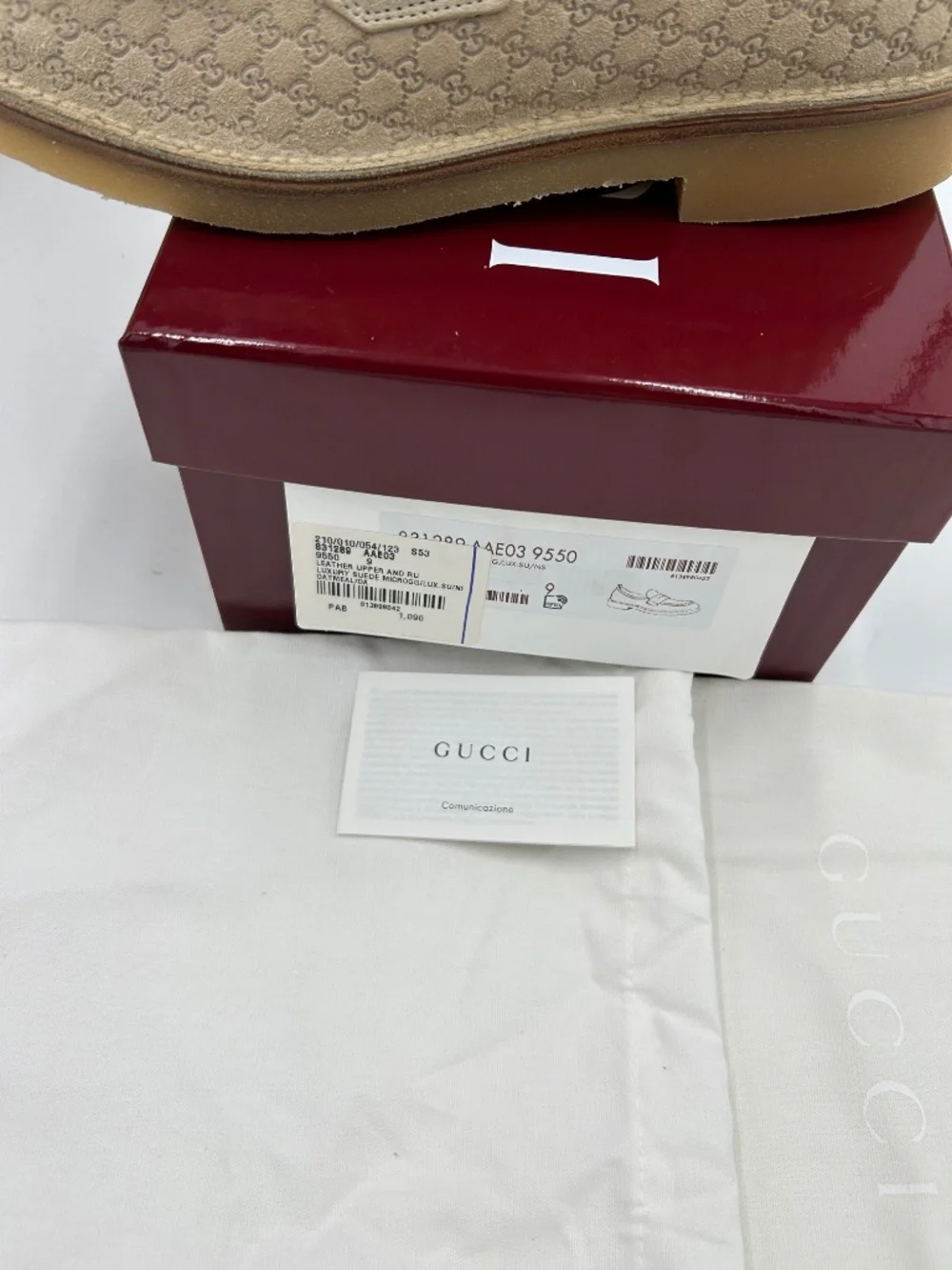 Men’s Gucci Suede Web Loafers. Size 9/fits 9.5 US. Made in Italy.